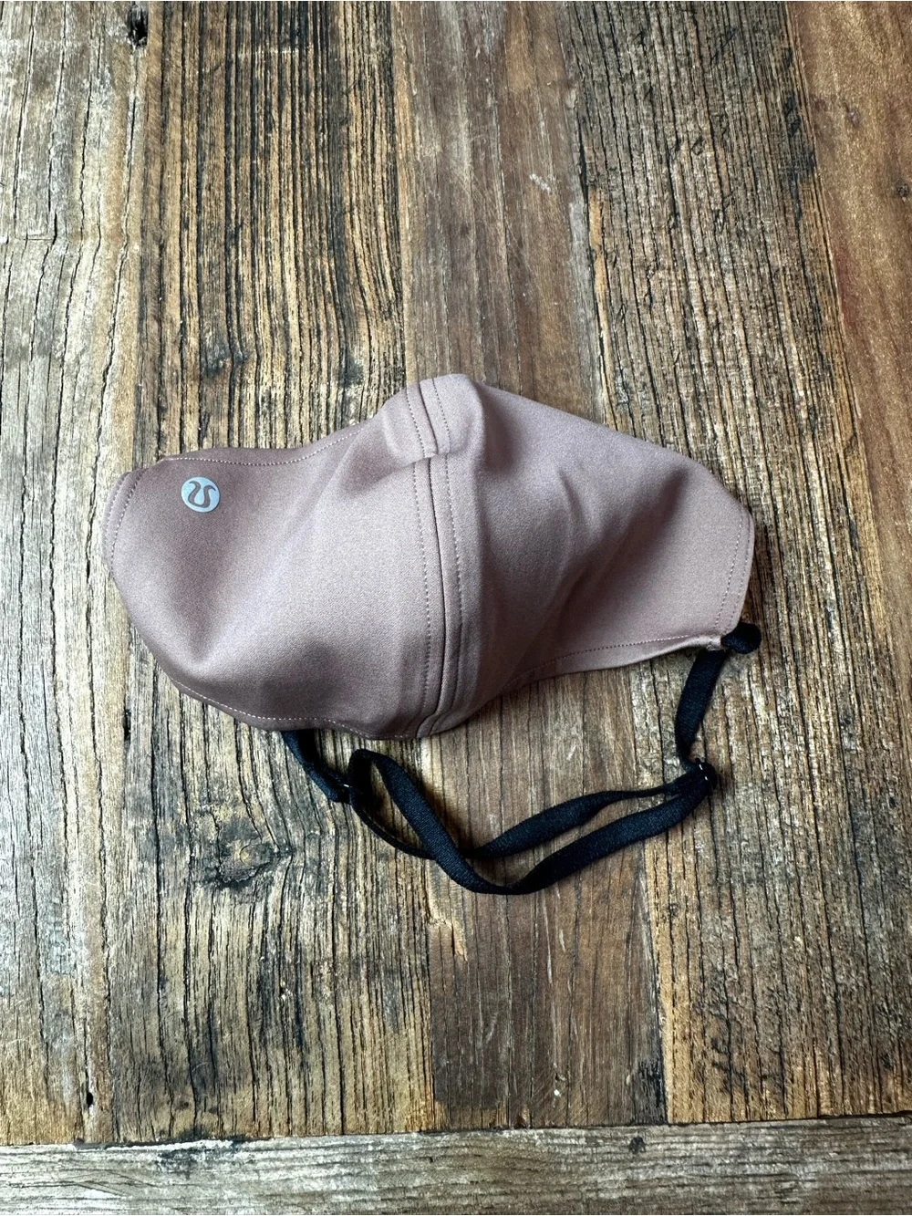 lululemon athletica Taupe Face Mask with Black Straps